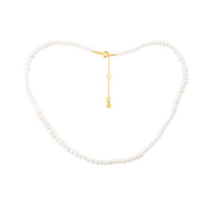 Hultquist Milkyway forgyldt halskæde med ferskvandsperler
