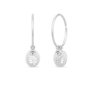 Julie Sandlau Classic Tree of Life sølv øreringe