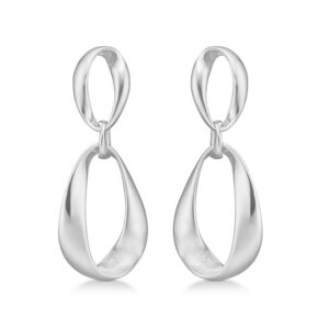 Mads Z Aura sølv øreringe