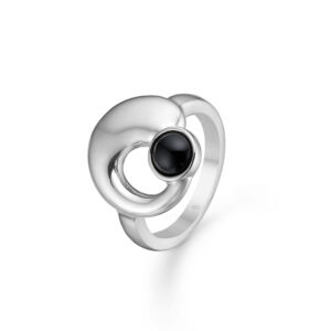 Mads Z Ebony sølv ring med onyx