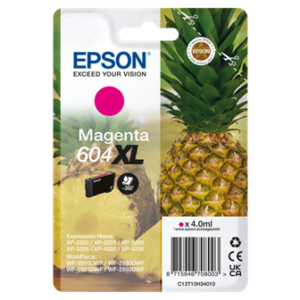 Magenta blækpatron - Epson 604XL - original - 4,0 ml.