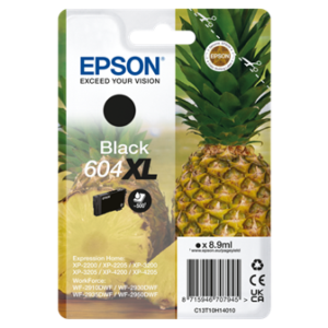 Sort blækpatron - Epson 604XL - original - 8,9 ml.