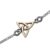 Armbånd med forgyldt Treenighedssymbol – 17cm
