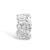 Blossom ring i 14 kt hvidguld med 8 diamanter