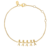 ByBiehl Family together 5 armbånd i forgyldt