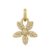 ByBiehl Love & Friendship Forget Me Not vedhæng, forgyldt med cubic zirkoner