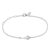 Bybiehl Coco sølv armbånd med perle og cubic zirkonia, 19 cm
