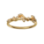 Bybiehl Jungle Ivy ring i forgyldt med cubic zirkonia