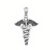 Caduceus vedhæng – 27mm – u/kæde