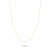 Carre Chain Gang forgyldt halskæde 42+2 cm