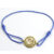 Chakra Aum Armbånd – 5 Chakra – med Safir – 14mm – Forgyldt