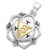 Chakra vedhæng 3 Chakra – Manipura – Solar plexuschakraet – 31mm – u/kæde