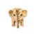Christina Charm til læderarmbånd Elephant i forgyldt