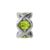 Christina Charm til læderarmbånd Peridot Heaven i sølv