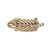 Christina Charm til læderarmbånd Topaz Feather i forgyldt