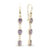 Christina Jewelry Amethyst øreringe i forgyldt