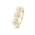 Christina Jewelry Marguerite Love forgyldt ring med ægte topaser