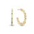 Christina Jewelry Ocean Waves øreringe i forgyldt, Ø 23 mm