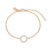 Christina Jewelry Sparkling circle armbånd i forgyldt med 20 topaser