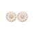 Christina Jewelry topaz marguerites ørestikker i forgyldt/hvid med topas Ø8 mm