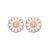 Christina Jewelry topaz marguerites ørestikker i rosaforgyldt/hvid med topas Ø8 mm