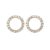 Christina Jewelry topaz sparkling circle ørestikker i forgyldt med topas