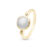 Christina Moonstone forgyldt ring, grå månesten