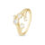 Christina Topaz fountain ring i forgyldt