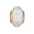 Christina charm til læderarmbånd White Topaz Globe i forgyldt