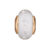 Christina charm til sølv armbånd White Topaz Globe i forgyldt