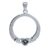 Claddagh vedhæng med Mystik Topas – 30mm – u/kæde
