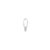 Finesse Mini Hoop Single – 18K White Gold