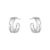Georg Jensen Fusion øreringe i hvidguld