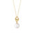 Georg Jensen Magic halskæde i 18 kt. rødguld med 4 brillanter og hvid perle