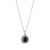 Georg Jensen Moonlight Blossom vedhæng 9A med sort onyx