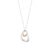 Georg Jensen Offspring halskæde med sølv og 18 kt. rosa guld vedhæng