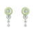 Georg Jensen x Stine Goya Daisy Marguerit medium øreringe, hvid/grøn