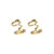 Hultquist Ula Ear Cuffs, forgyldte med cubic zirkoni
