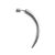 Jane Kønig Large Horn ørering, sølv – 1 stk