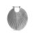 Jane Kønig Shell ørering, sølv – 1 stk