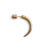 Jane Kønig Small Horn ørering, forgyldt – 1 stk