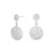 Joanli DORA runde sølv øreringe med cubic zirkonia