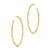 Julie Sandlau Bamboo Hoop creoler, stor model i forgyldt