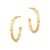 Julie Sandlau Bamboo Hoop i forgyldt