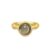 Julie Sandlau Bamboo Unity ring i forgyldt med pyritkrystal