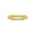 Julie Sandlau Bamboo ring i forgyldt med cubic zirkonia