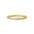 Julie Sandlau Finesse ring forgyldt med cubic zirkonia