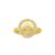Julie Sandlau Glow ring i forgyldt med zirkoner
