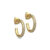 Julie Sandlau Infinity creoler forgyldt med cubic zirkonia