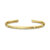 Julie Sandlau Luster armring i forgyldt med cubic zirkonia